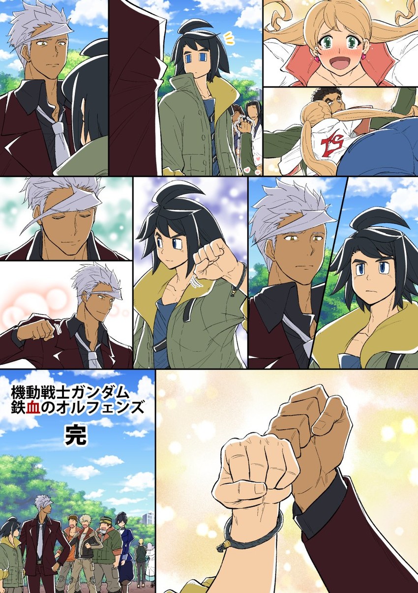 mikazuki augus, akihiro altland, orga itsuka, lafter frankland, norba shino, and 7 more (gundam and 1 more) drawn by nenbuta