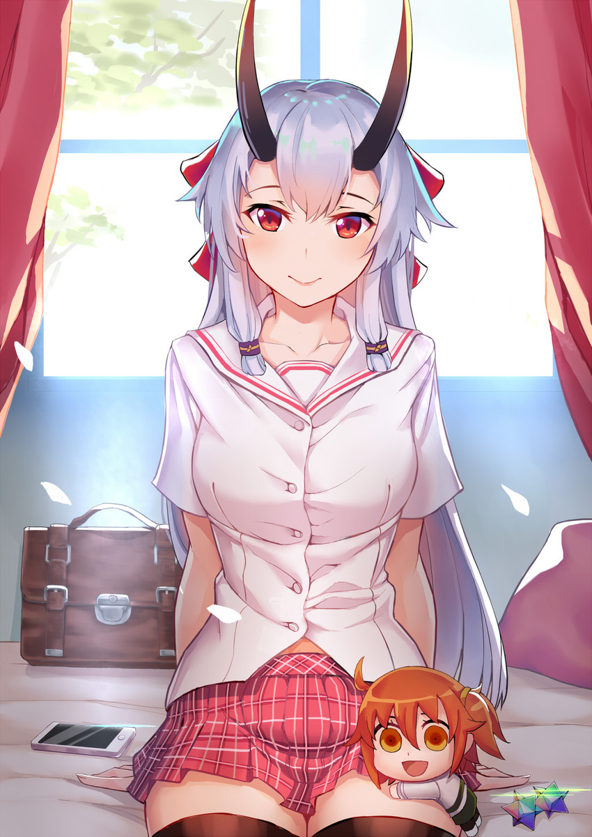 fujimaru ritsuka and tomoe gozen (fate and 1 more) drawn by mo_shi