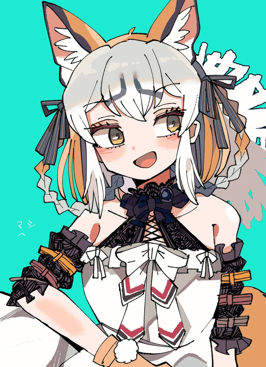 island fox (kemono friends and 1 more) drawn by kanmoku-san