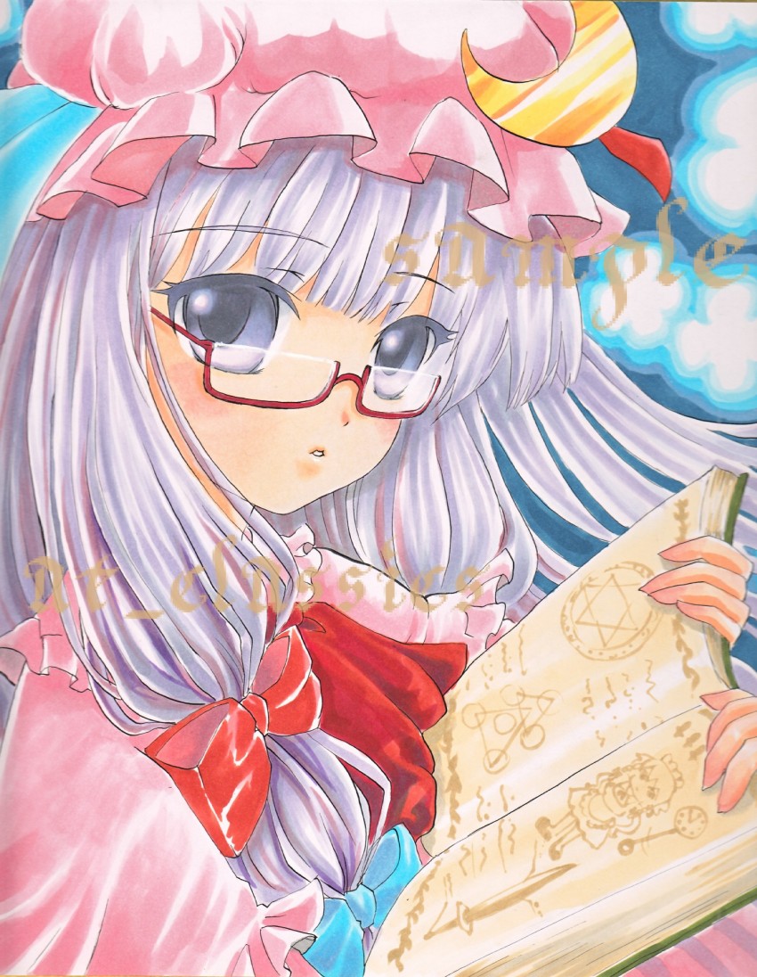 izayoi sakuya and patchouli knowledge (touhou) drawn by at_classics