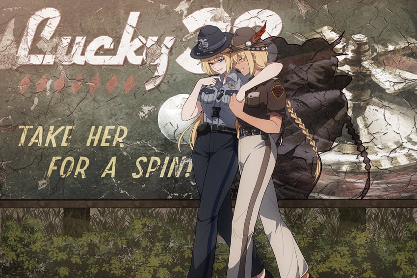 oklahoma and nevada (warship girls r) drawn by conscript96