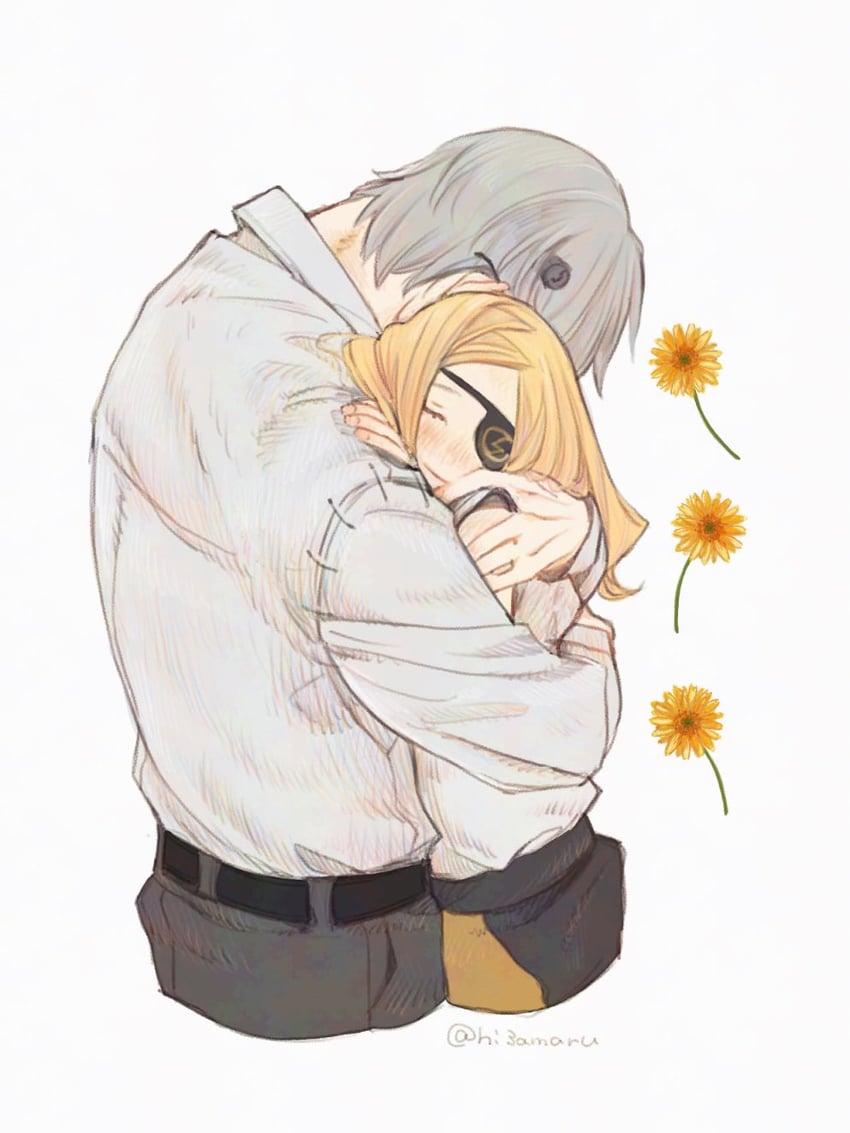 franken stein and marie mjolnir (soul eater) drawn by hissiu