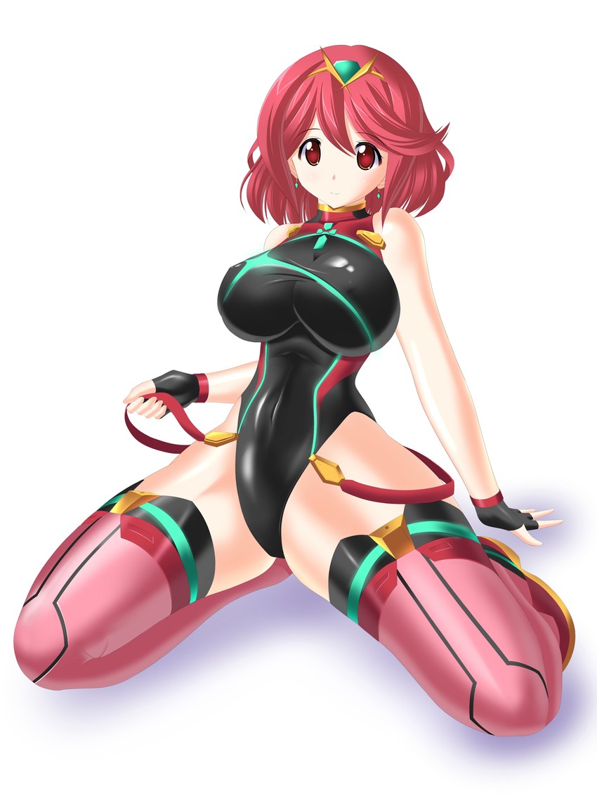 pyra (xenoblade chronicles and 1 more) drawn by yakkey