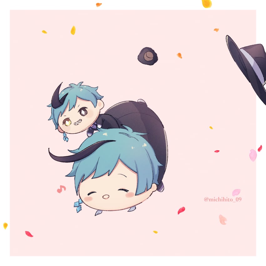 floyd leech (twisted wonderland and 1 more) drawn by michihito