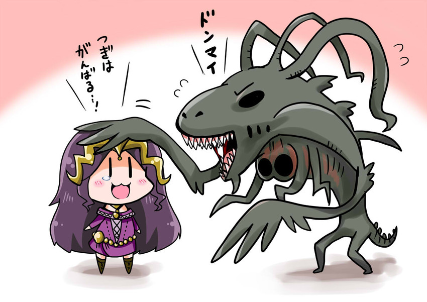liliana vess and phyrexian obliterator (magic: the gathering) drawn by noai_nioshi