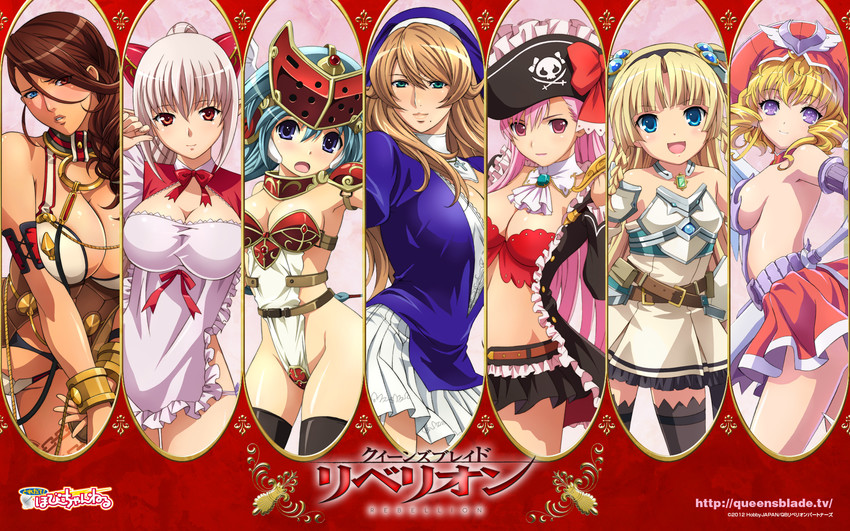 aldra, sigui, captain liliana, laila, summoner aldra, and 3 more (queen's blade and 1 more)