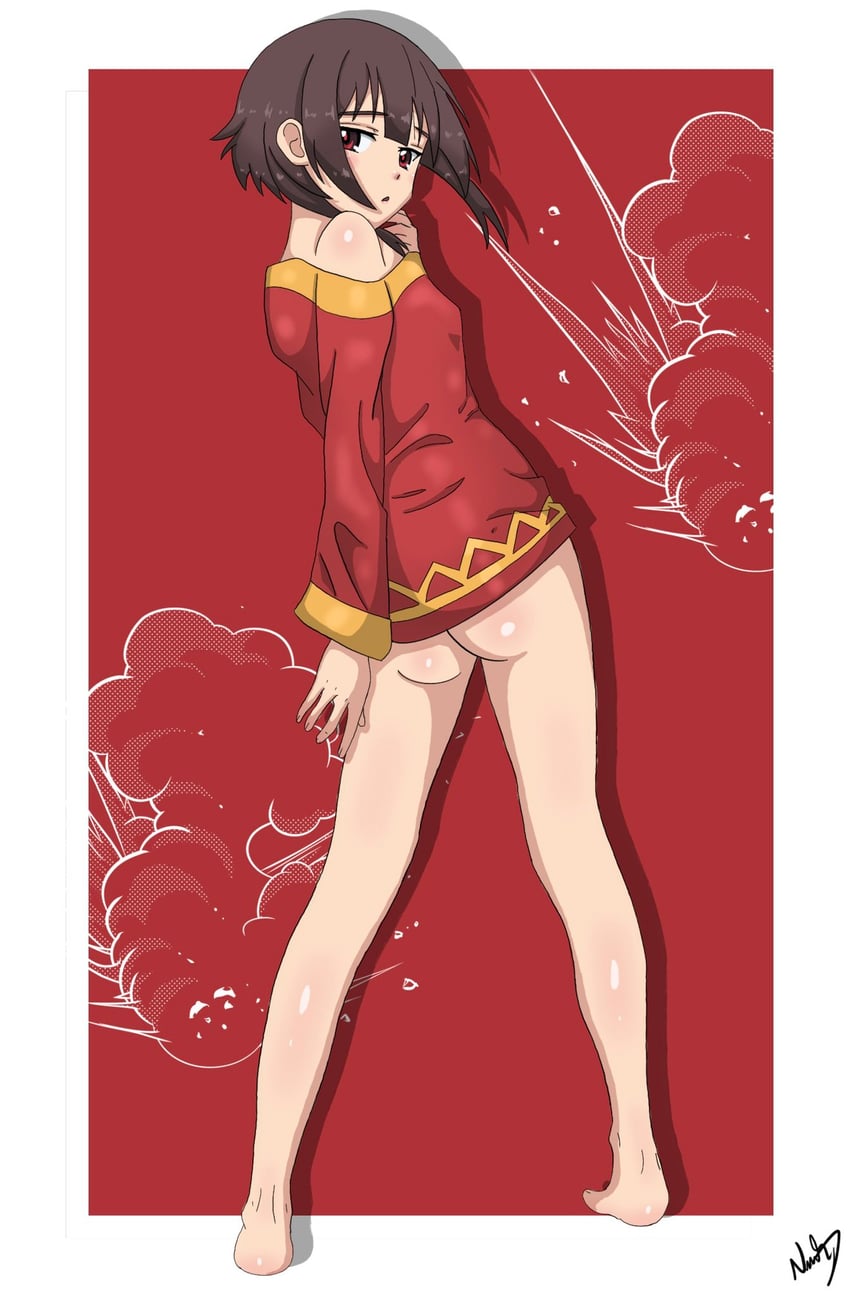 megumin (kono subarashii sekai ni shukufuku wo!) drawn by nashdnash2007
