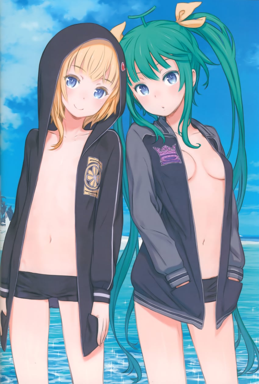 melon-chan and lemon-chan (melonbooks and 1 more) drawn by kuroboshi_kouhaku
