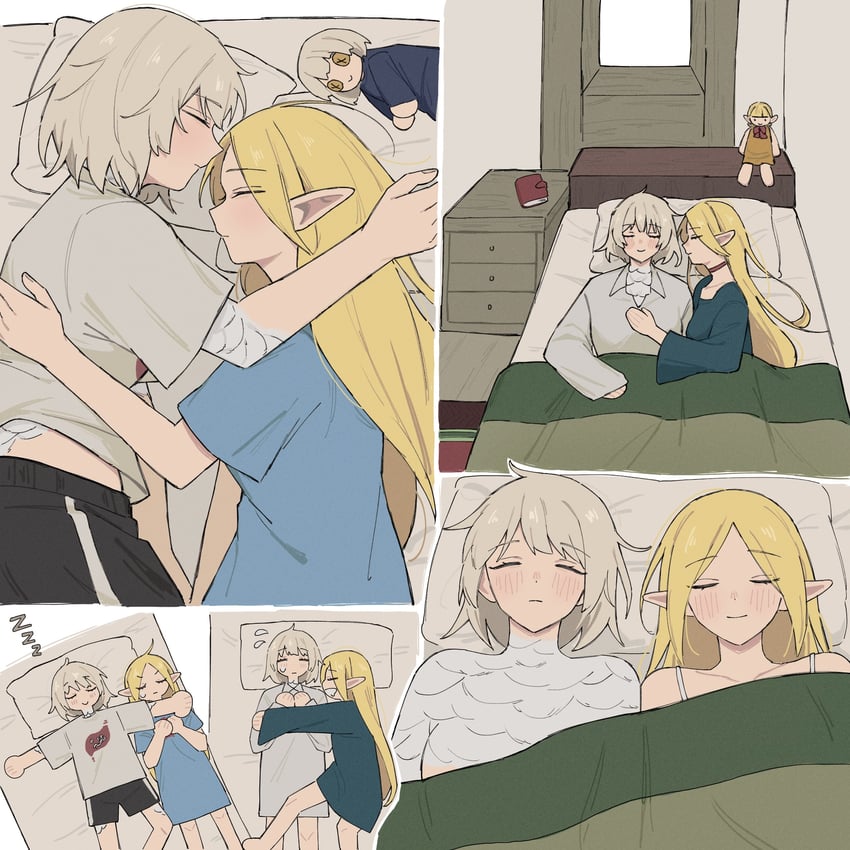 marcille donato and falin touden (dungeon meshi) drawn by astralnacht
