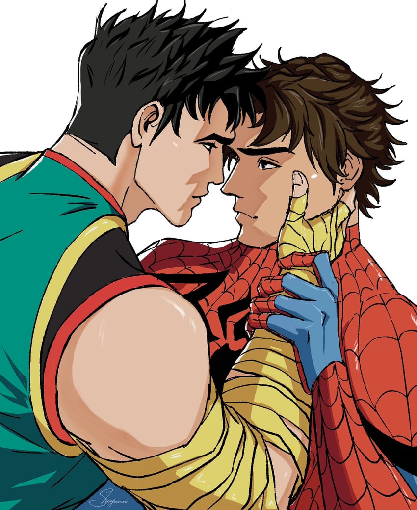 spider-man, peter parker, iron fist, and lin lie (marvel and 2 more) drawn by shogummi