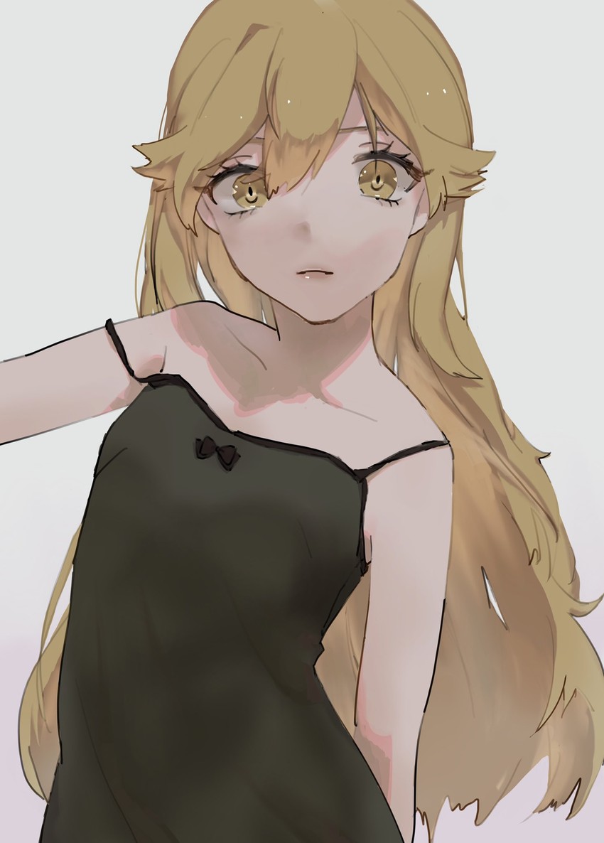 oshino shinobu (monogatari and 1 more) drawn by mahimahipanic