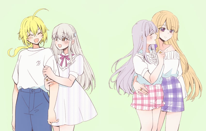 kon kanaho, miyagawa takane, egawa kusumi, and amano soraha (assault lily) drawn by sorato_(astllatte)