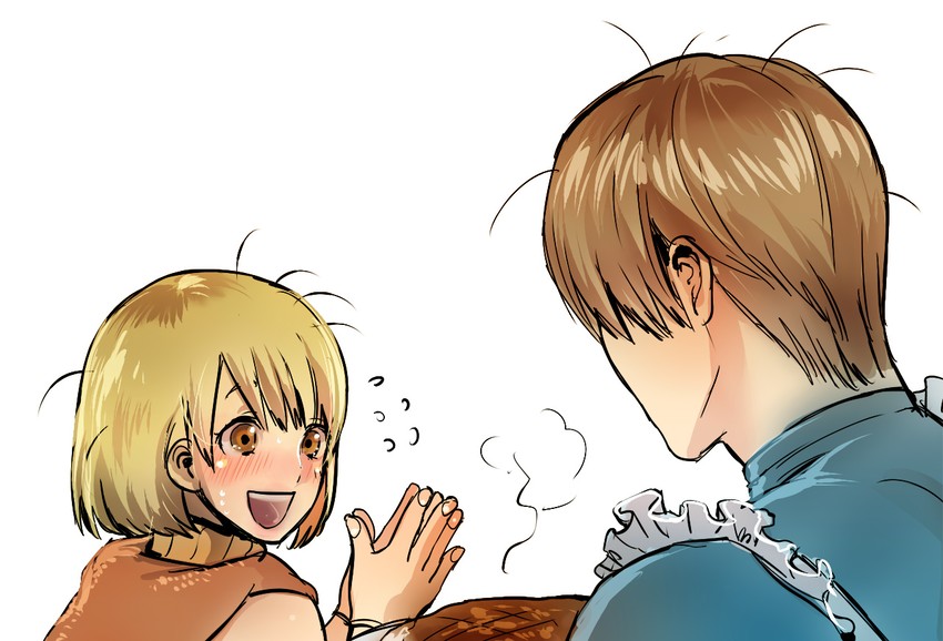 leon s. kennedy and ashley graham (resident evil and 1 more) drawn by katou_teppei