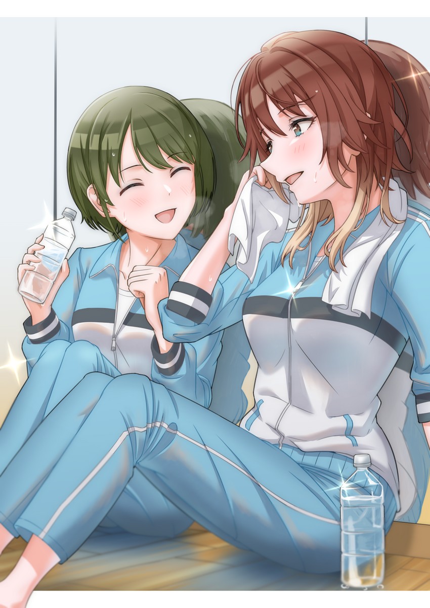 nanakusa nichika and aketa mikoto (idolmaster and 1 more) drawn by hachisu_lotus