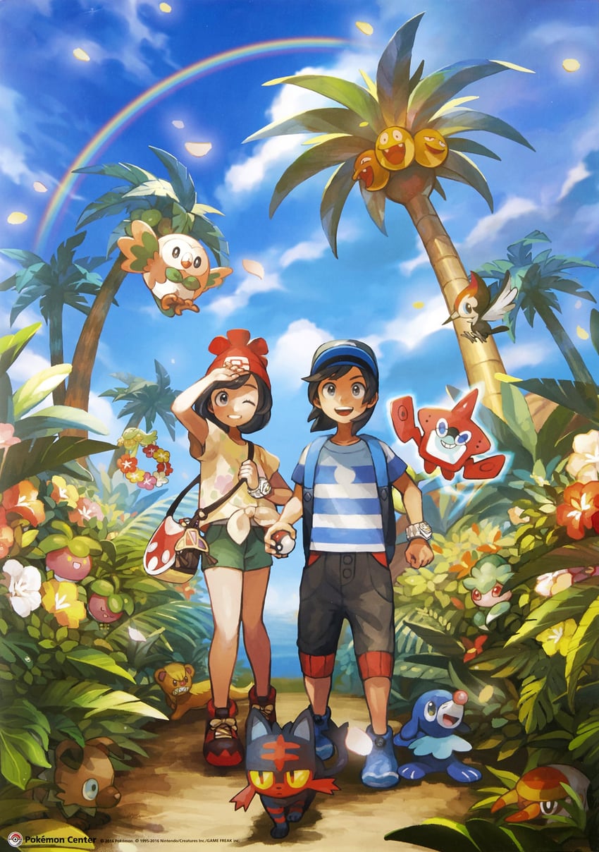 selene, rotom, rowlet, elio, popplio, and 9 more (pokemon and 1 more)