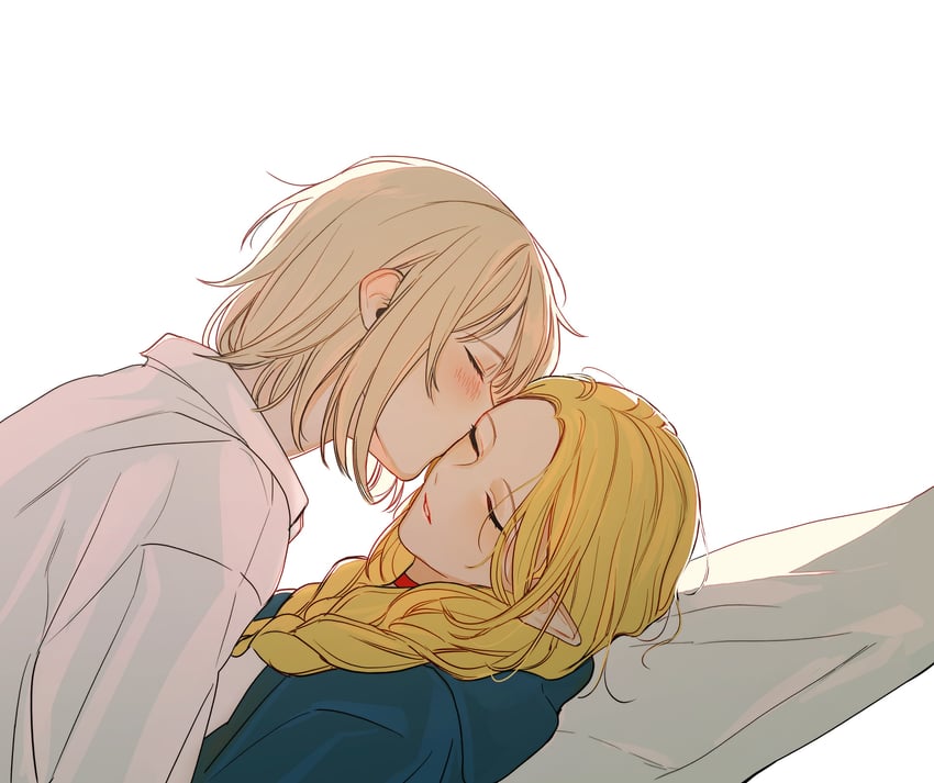 marcille donato and falin touden (dungeon meshi) drawn by hntpan