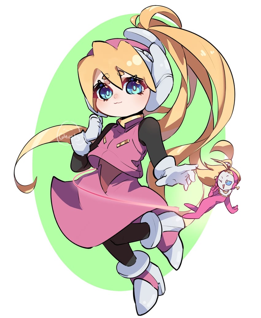 ciel (mega man and 1 more) drawn by ghosty_entity
