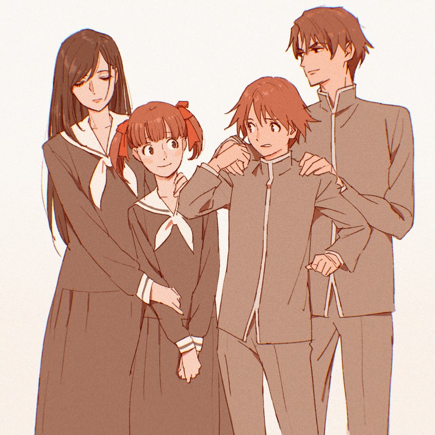fukuzawa yumi, ogasawara sachiko, fukuzawa yuuki, and kashiwagi suguru (maria-sama ga miteru) drawn by 55bata6rou
