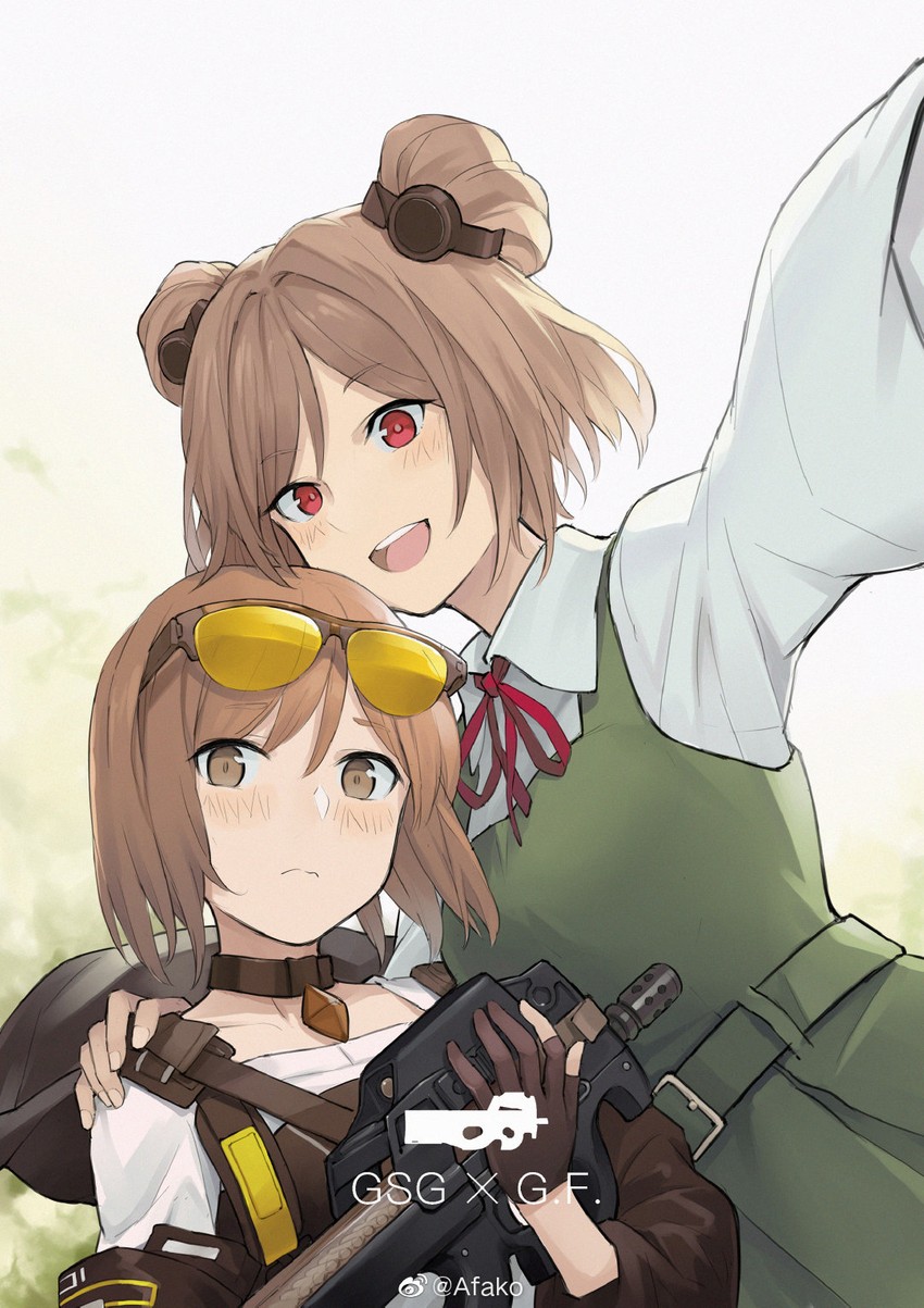 p90 and henrietta (girls' frontline and 1 more) drawn by afa