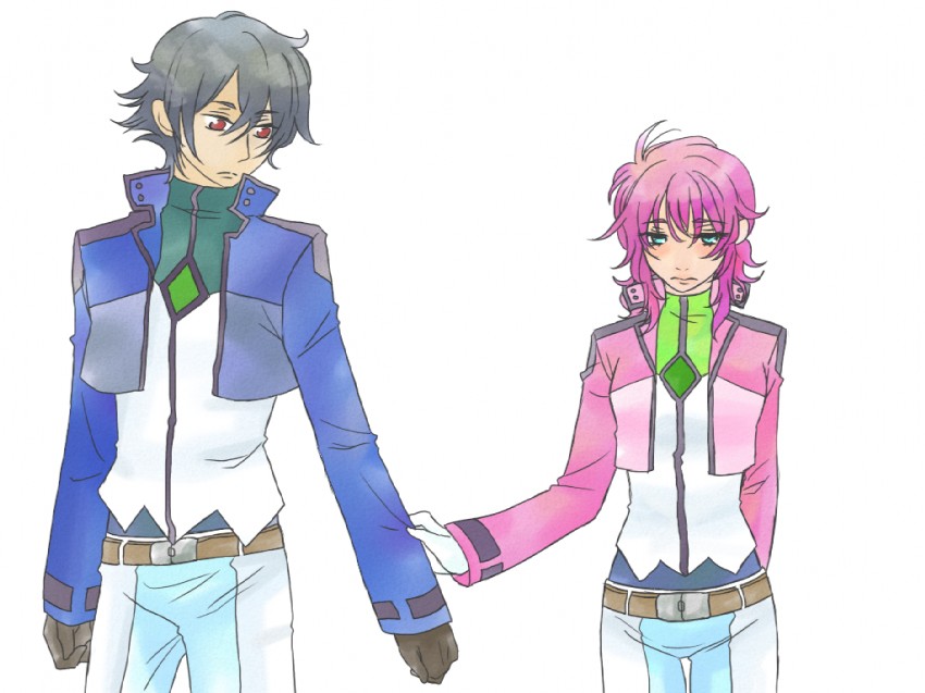 setsuna f. seiei and feldt grace (gundam and 1 more) drawn by kano_(settyann)
