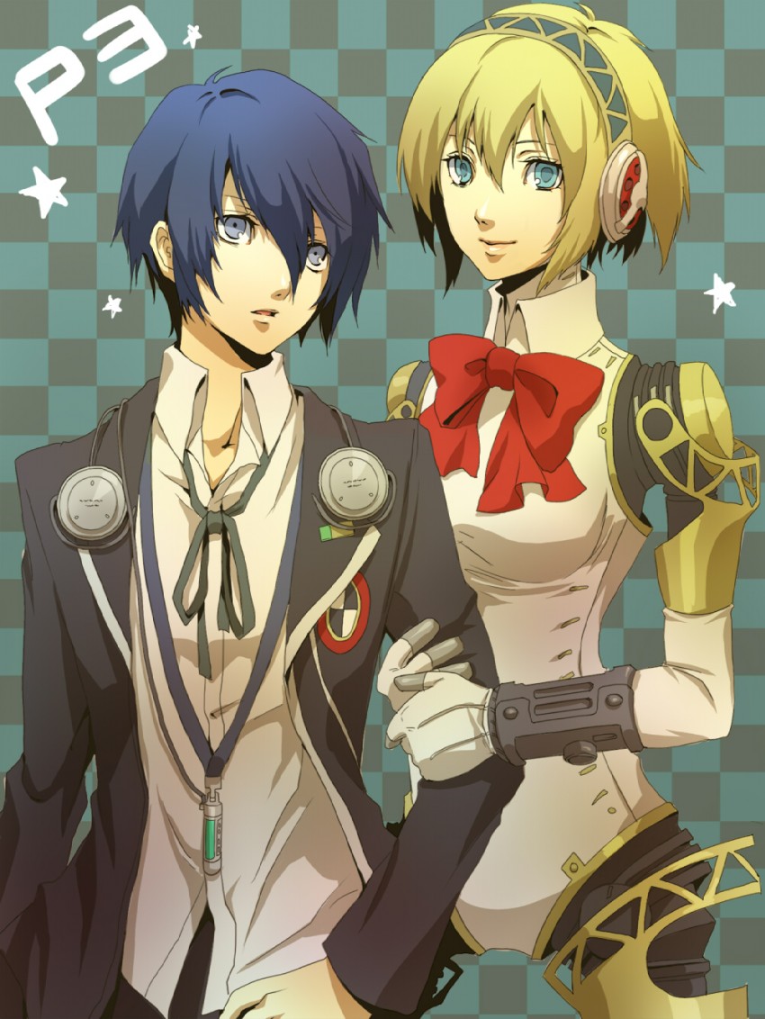 yuuki makoto and aigis (persona and 1 more) drawn by senano-yu