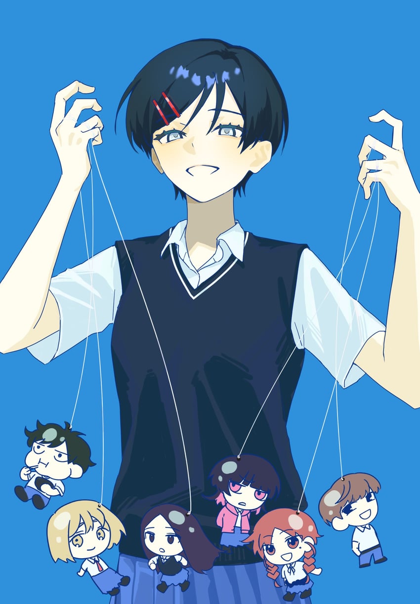 kouyama rin, fujii ayame, uchida momo, takami kouki, mizuo haruichi, and 2 more (futsuu no keion-bu) drawn by mmmygp