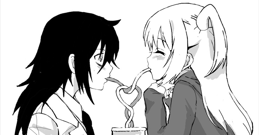 kuroki tomoko and nemoto hina (watashi ga motenai no wa dou kangaetemo omaera ga warui!) drawn by kuromilk