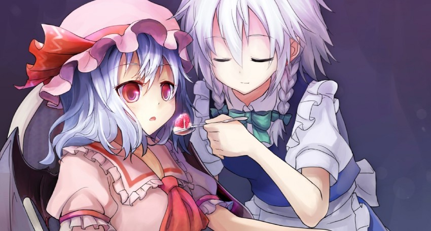 remilia scarlet and izayoi sakuya (touhou) drawn by aku_(akuing)