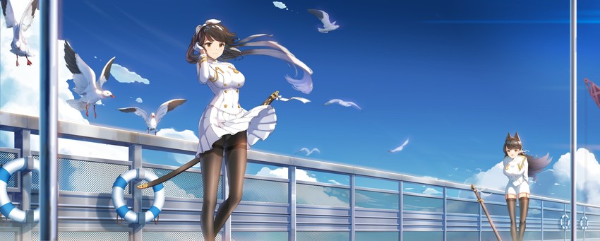 atago and takao (azur lane) drawn by snow_(676528662)