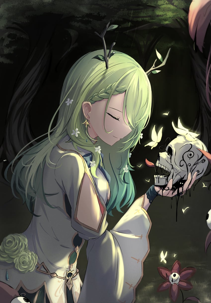 ceres fauna (hololive and 1 more) drawn by enderslimek