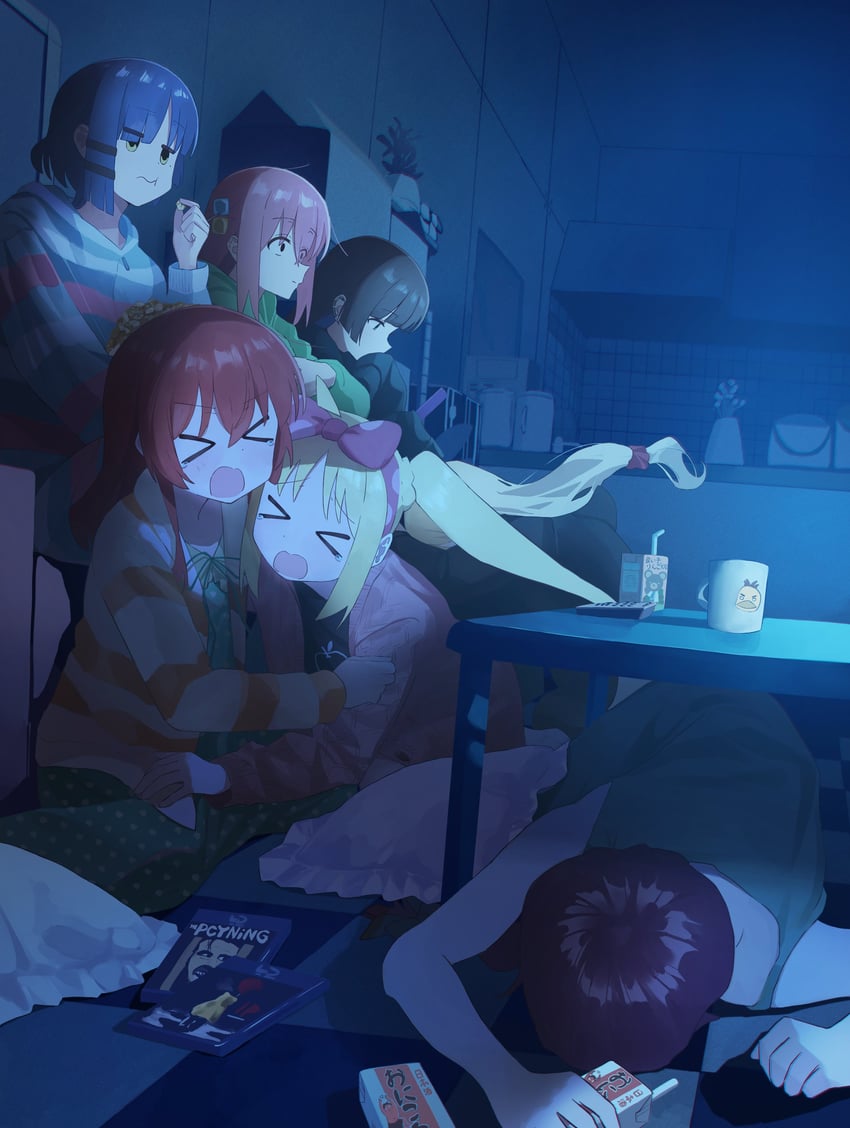 gotoh hitori, kita ikuyo, ijichi nijika, yamada ryo, hiroi kikuri, and 2 more (bocchi the rock! and 2 more) drawn by shirasuke_0822