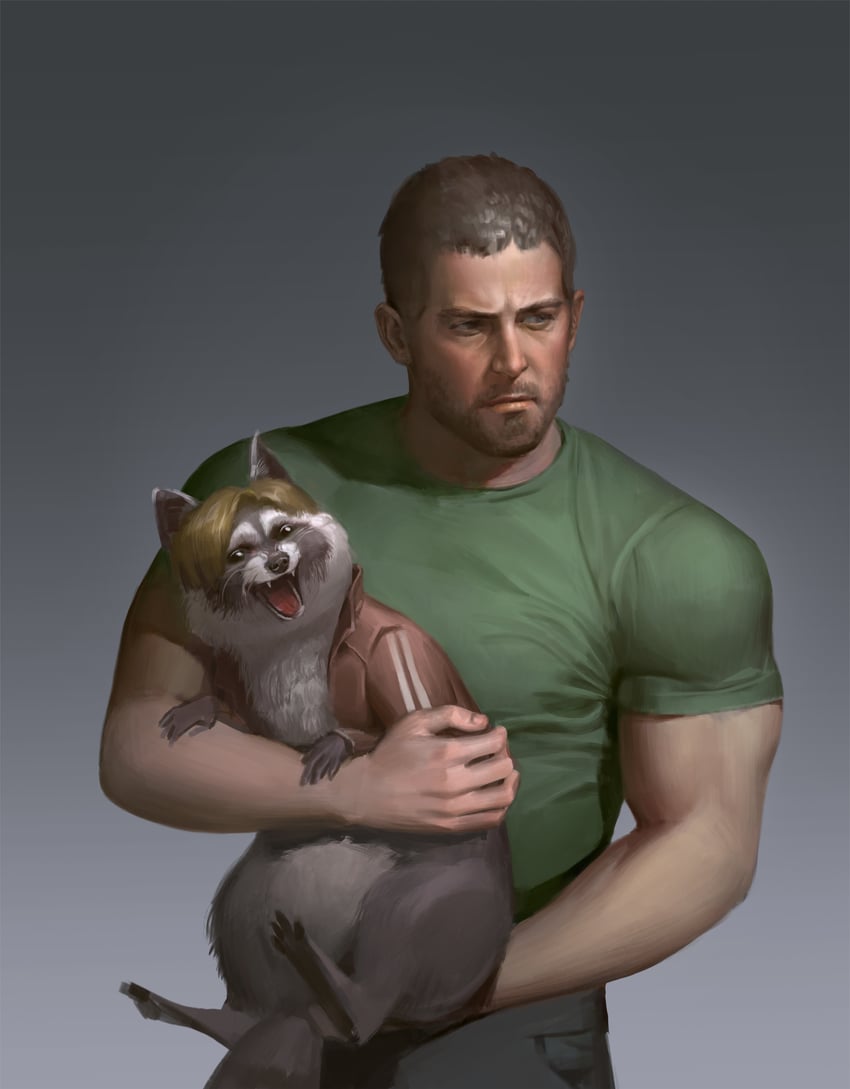leon s. kennedy and chris redfield (resident evil and 1 more) drawn by sgl08