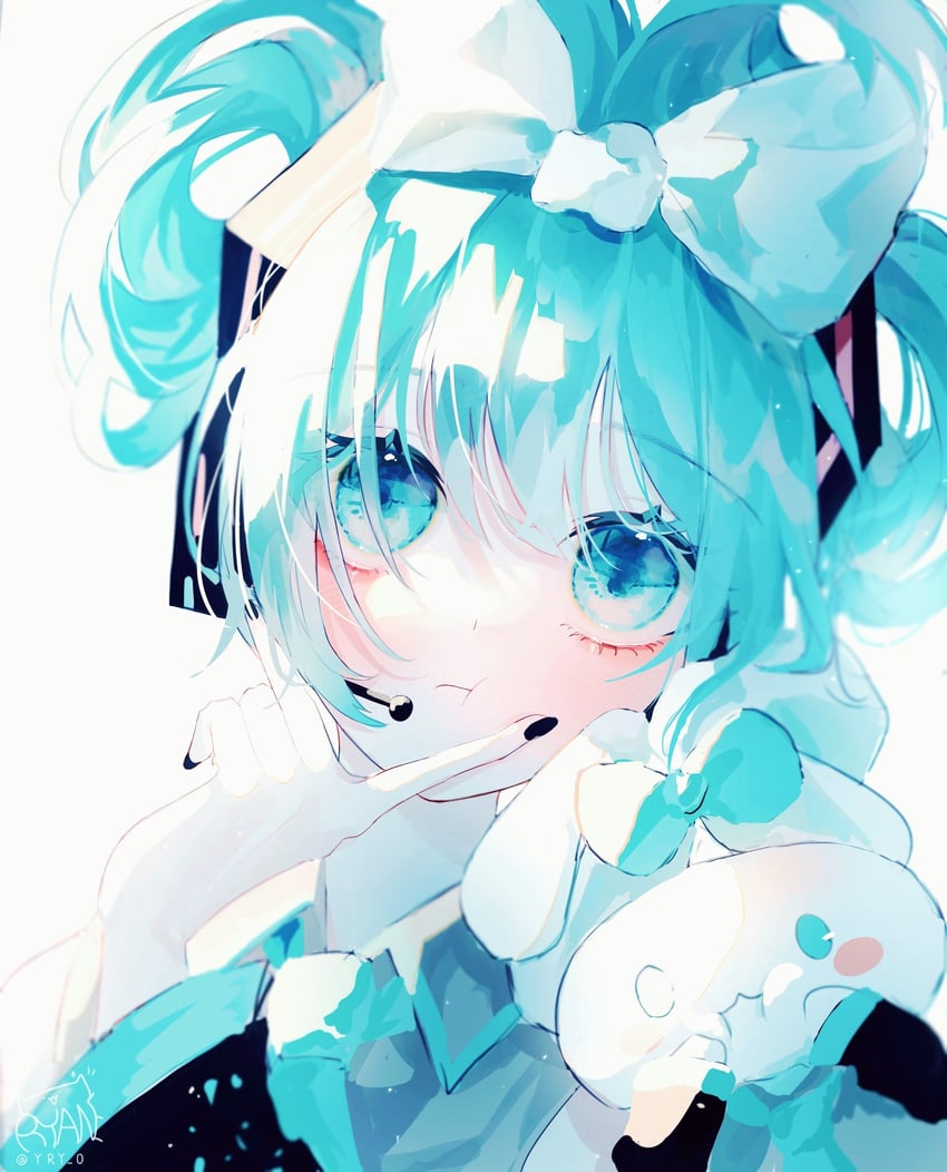 hatsune miku, cinnamoroll, and cinnamiku (vocaloid and 2 more) drawn by ryane_(yry_0)