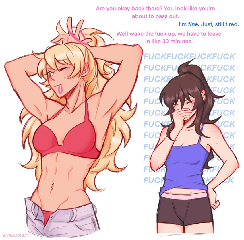 nicole and jecka (class of 09) drawn by aurora_(aurawra21)