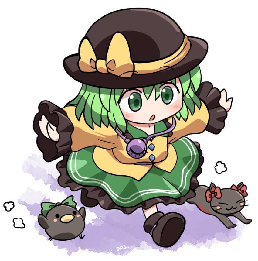 komeiji koishi, kaenbyou rin, and reiuji utsuho (touhou) drawn by rokugou_daisuke