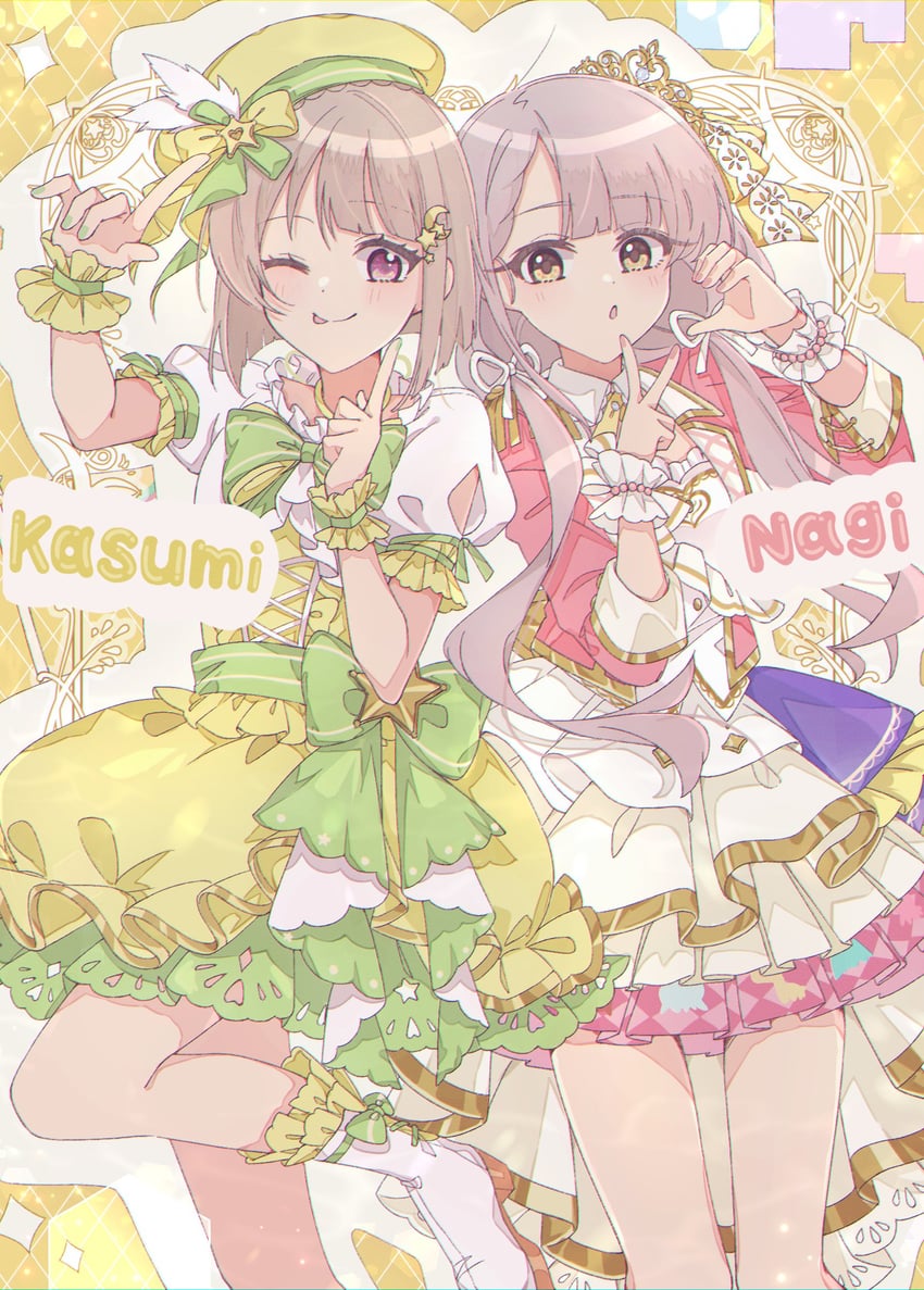 nakasu kasumi and hisakawa nagi (idolmaster and 3 more) drawn by popo_te22