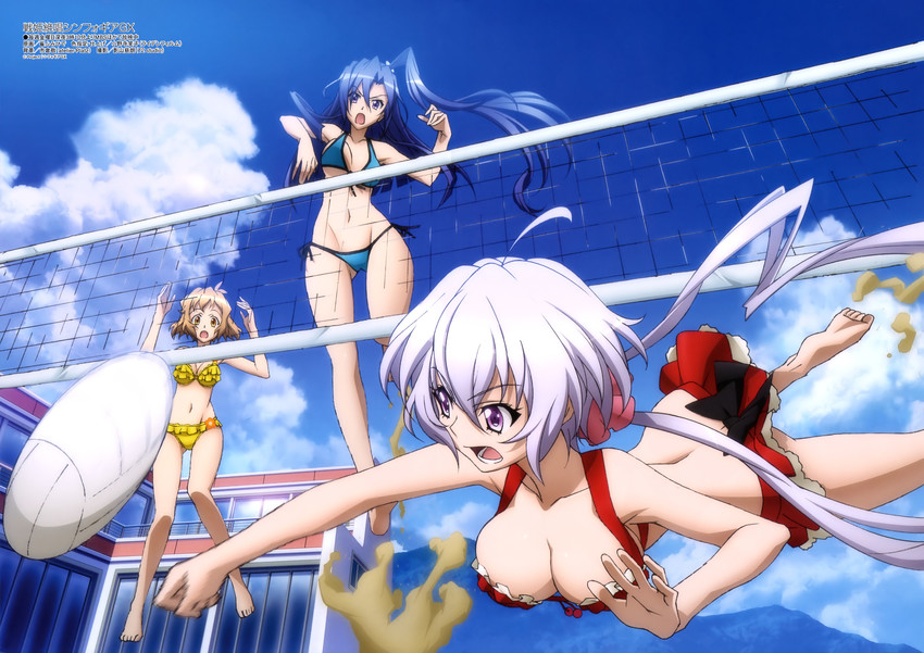 yukine chris, tachibana hibiki, and kazanari tsubasa (senki zesshou symphogear and 1 more) drawn by sai_fumihide