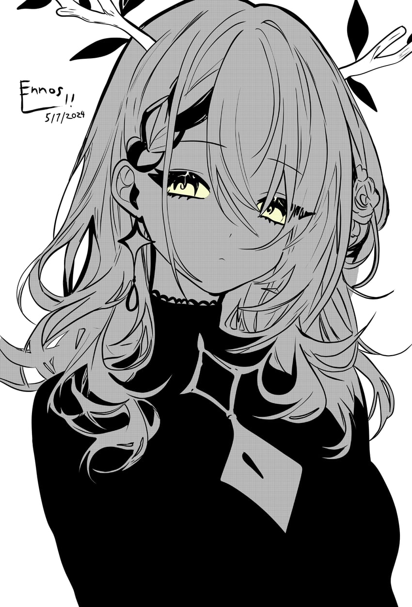 ceres fauna (hololive and 1 more) drawn by ennos_li