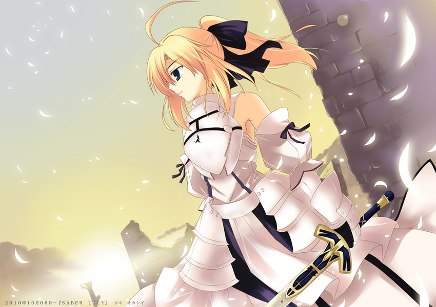 artoria pendragon and saber lily (fate and 1 more) drawn by kaho_okashii