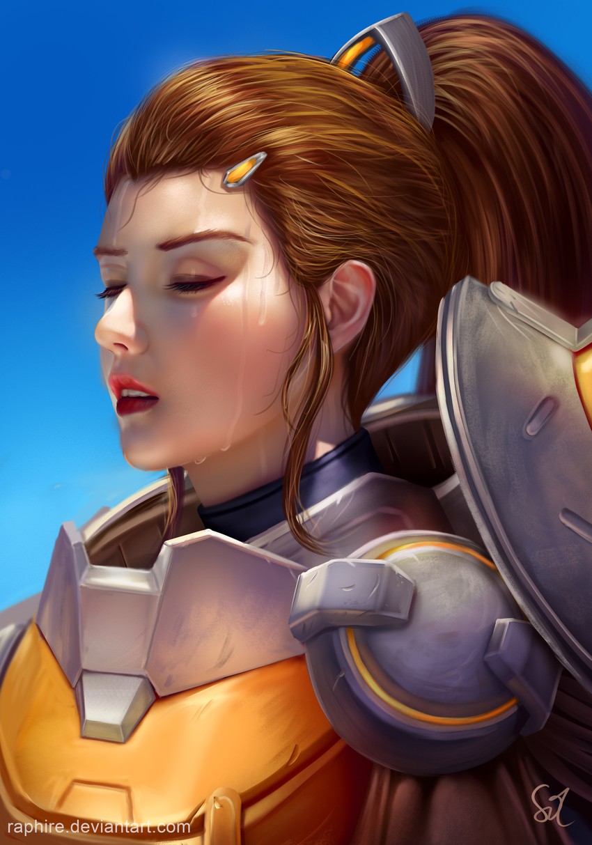 brigitte (overwatch and 1 more) drawn by raphire