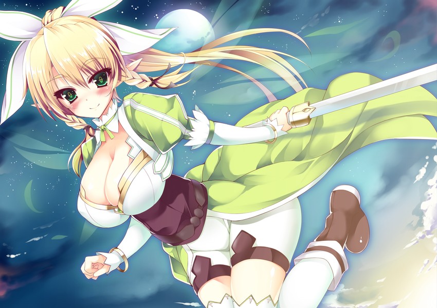 leafa (sword art online) drawn by kusano_(torisukerabasu)