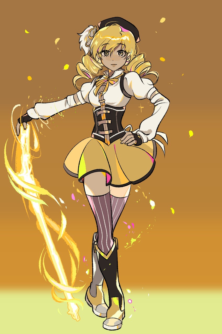 tomoe mami (mahou shoujo madoka magica) drawn by halang_rubsas2