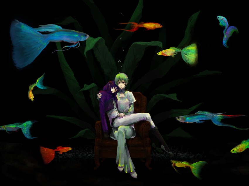 tieria erde and ribbons almark (gundam and 1 more) drawn by naoki_(naifuku_jelly)