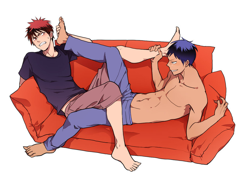 aomine daiki and kagami taiga (kuroko no basuke) drawn by abi_(agmra)