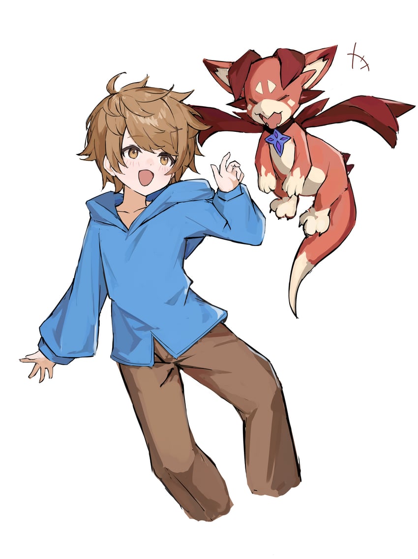 gran and vyrn (granblue fantasy) drawn by shiro_wa_(shiroshironix)