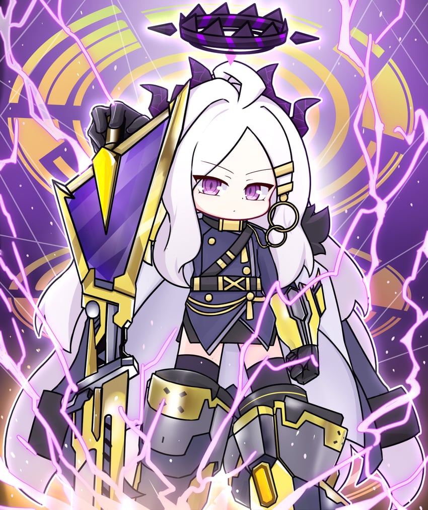 hina and primathmech laplacian (blue archive and 1 more) drawn by maomaoquing