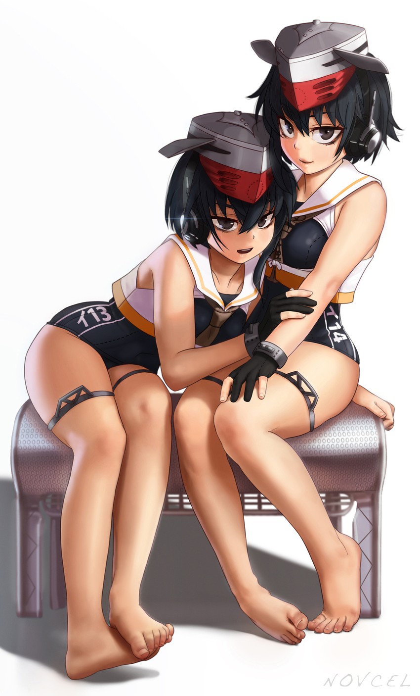 i-13 and i-14 (kantai collection) drawn by novcel