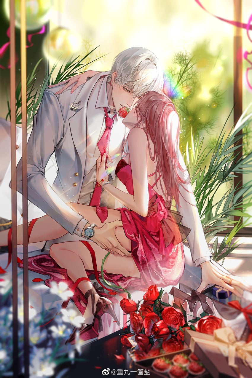 protagonist and qi sili (light and night love) drawn by chongjiu_yi_kuang_yan