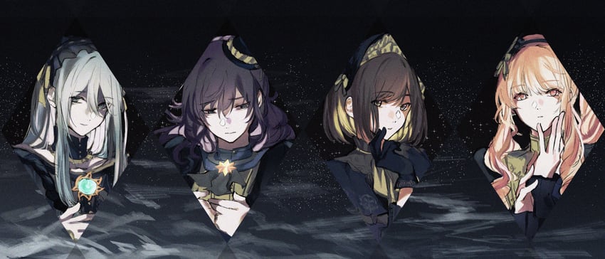 asahina mafuyu, shinonome ena, akiyama mizuki, and yoisaki kanade (project sekai) drawn by otsggn