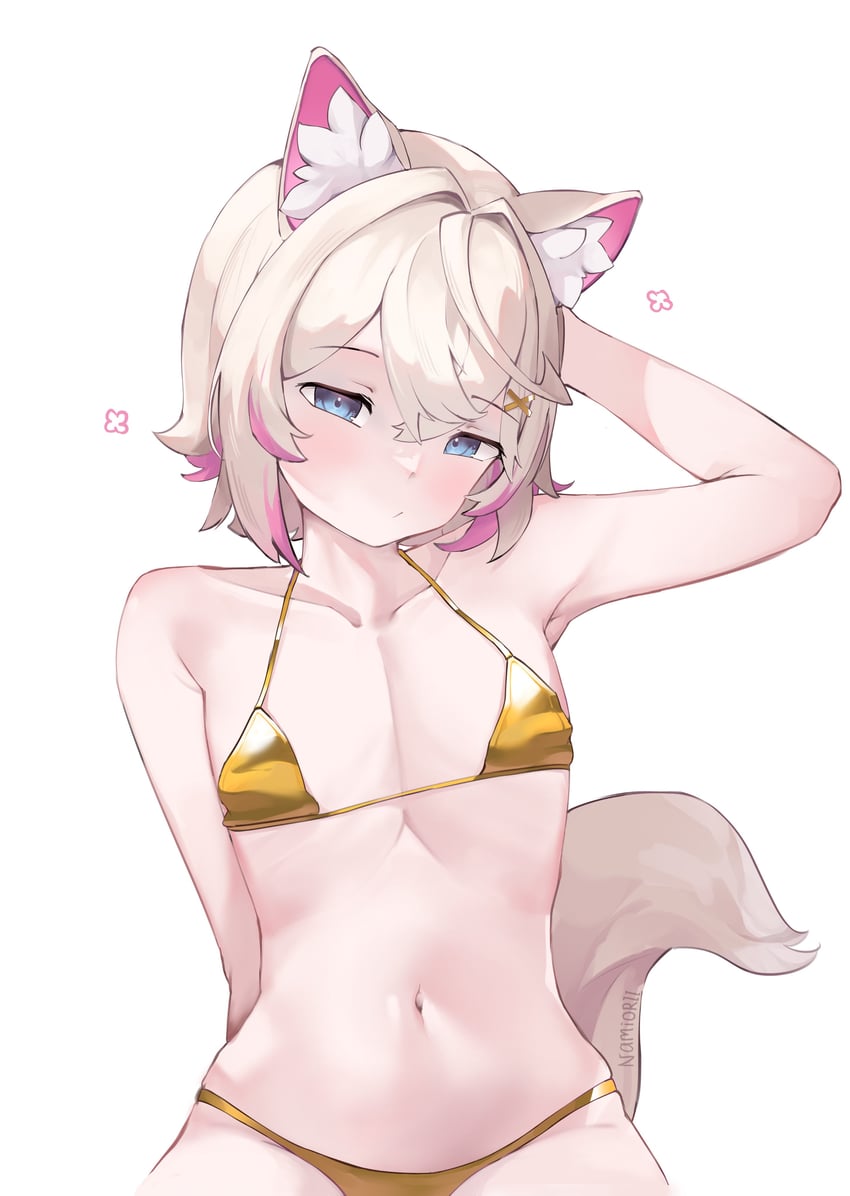 mococo abyssgard (hololive and 1 more) drawn by namiorii